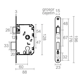 Wall plugs and screws Rapid 5001547 Ø 8 x 46 mm M4 x 55 mm Metal Expansion 10 Units