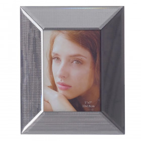 Photo frame Grey Crystal 15 x 20 cm 21,5 x 3,5 x 26,5 cm