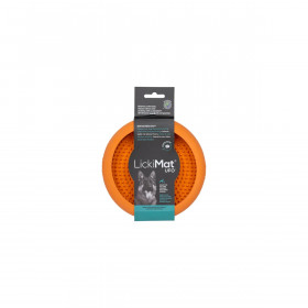 Dog Feeder Lickimat Orange Rubber Modern