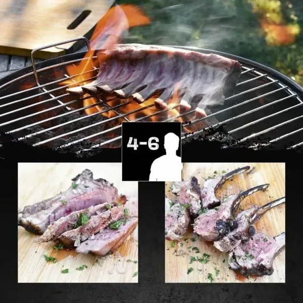 Coal Barbecue with Cover and Wheels Landmann Black 49 x 45 x 73 cm