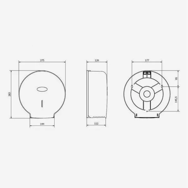 Tualetinio popieriaus laikiklis Tork 28,3 x 12 cm Balta ABS Plastmasinis