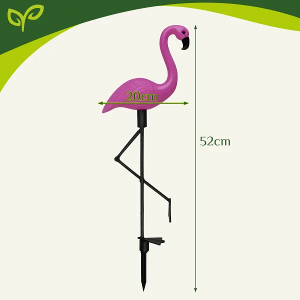 Solar garden lamp - flamingo Gardlov 21151