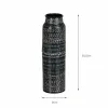 Vase Black Aluminium 9 x 9 x 30,5 cm