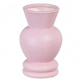 Vase Pink Ceramic 11 x 11 x 17 cm