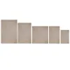 Set of Planters Natural Paolownia wood 32 x 32 x 32 cm (3 Units)