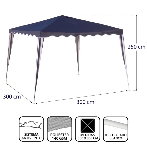 Decorative Plant Polyester Polyethylene Iron Melamin 9,5 x 9,5 x 29 cm