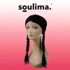Pitkä naisten peruukki 39-vuotiaille - letit Soulima 21773