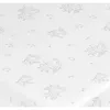 Fitted bottom sheet Peppa Pig White Grey 60 x 120 cm 100% cotton