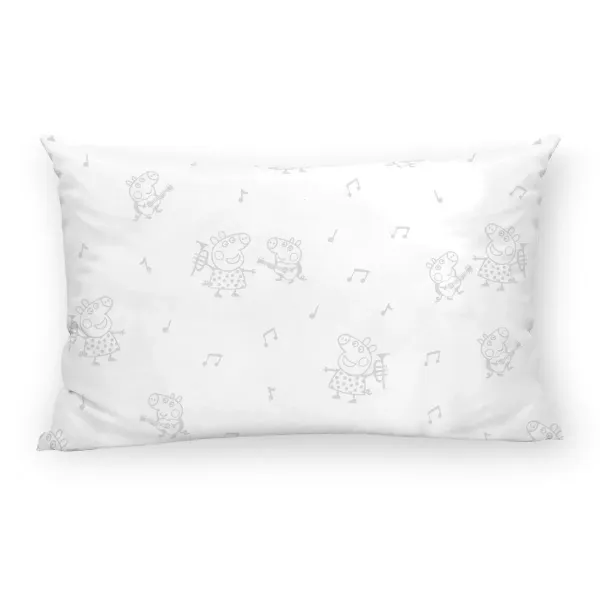 Pillowcase Peppa Pig Grey Multicolour 175 Threads 30 x 50 cm 100% cotton