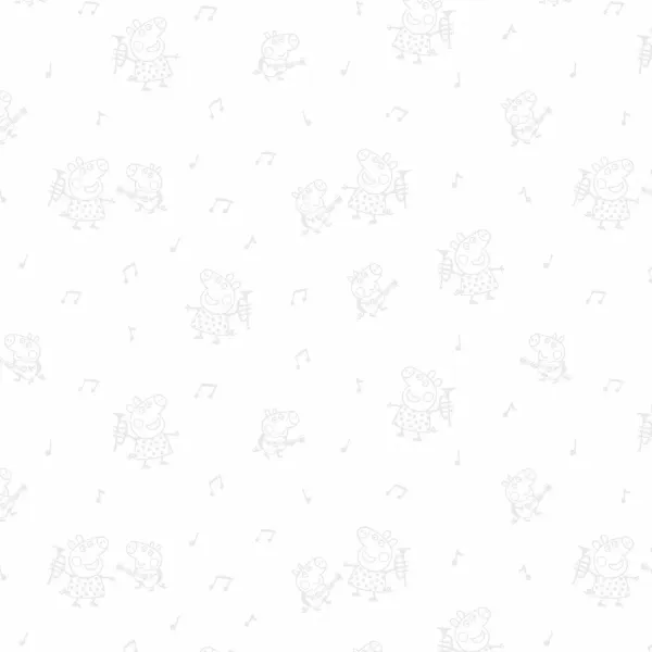 Pillowcase Peppa Pig Grey Multicolour 175 Threads 30 x 50 cm 100% cotton