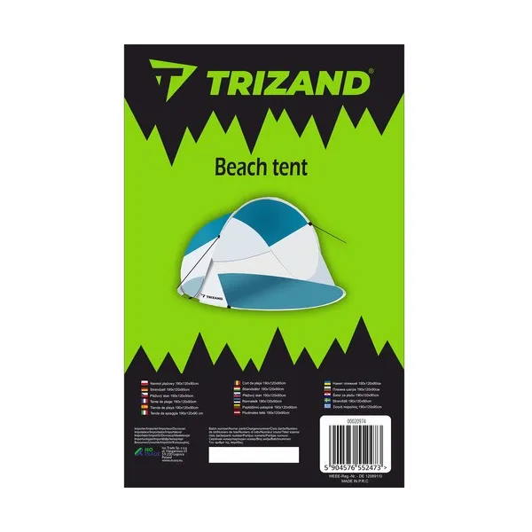 Pludmales telts 190x120x90cm Trizand 20974