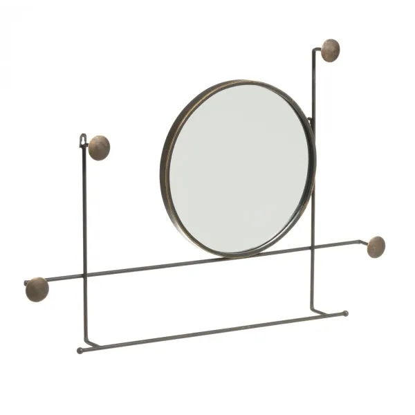 Wall mounted coat hanger 84,5 x 8 x 58,5 cm Metalli