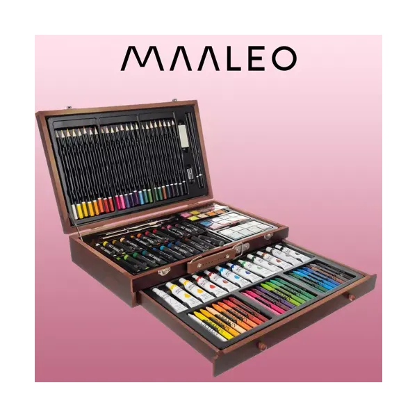 Painting set in a suitcase - 129pcs Maaleo 21644