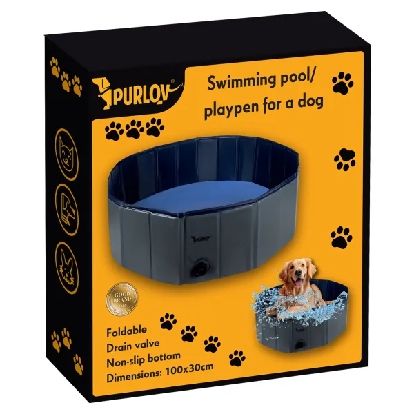 Складной бассейн/загон для собак 100x30 Purlov 20929