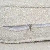 Sofa 163 x 87 x 90 cm Synthetic Fabric Beige Metal