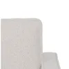 Sofa 163 x 87 x 90 cm Synthetic Fabric Beige Metal