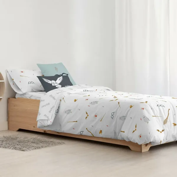 Nordic cover Harry Potter Hogwarts Nordic Multicolour 175 Threads 200 x 200 cm Small double