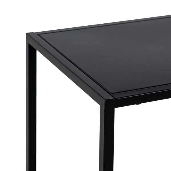 Lentyna SQUARE Juoda Plienas 100 x 30 x 81 cm