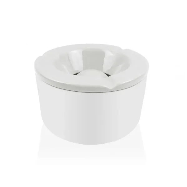 Ashtray Versa White Dolomite 11,2 x 6,2 x 11,2 cm Circular
