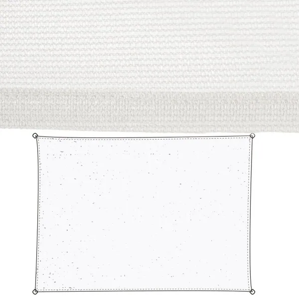 Shade Sails White Polyethylene 350 x 1 x 500 cm
