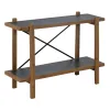 Plaukti OSLO Melns Dabisks Dzelzs 107 x 40 x 80 cm