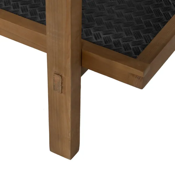 Plaukti OSLO Melns Dabisks Dzelzs 107 x 40 x 80 cm