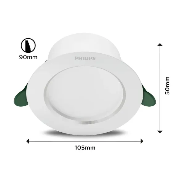 Downlight Philips Diamond Cut White 2,2 W 400 lm Ø 10,5 x 4,95 cm (4000 K)