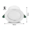 Downlight Philips Diamond Cut White 2,2 W 400 lm Ø 10,5 x 4,95 cm (4000 K)