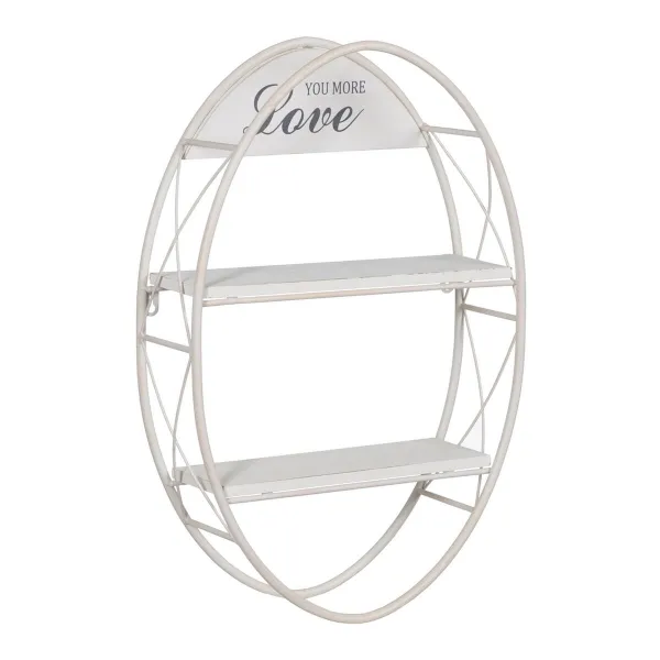 Shelves White Iron 40 x 13,5 x 60 cm