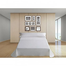 Top sheet Hosteline IRIS White King size