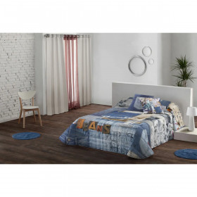 Bedspread (quilt) Lois PATCH P. Blue Single (2 Pieces)