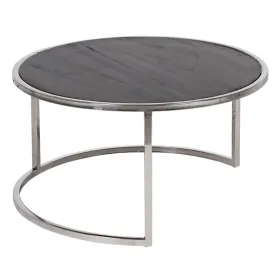 Fitted bottom sheet Hosteline MONACO LISO Pearl Gray