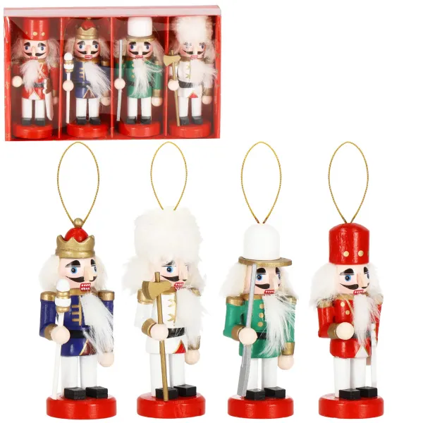 Christmas decoration Nutcracker Springos CA1110 10cm 4 pcs.
