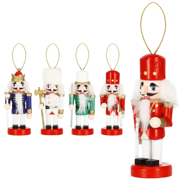 Kalėdų dekoracija „Nutcracker Springos CA1110“ 10 cm, 4 vnt.