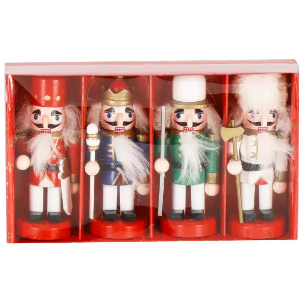Kalėdų dekoracija „Nutcracker Springos CA1110“ 10 cm, 4 vnt.