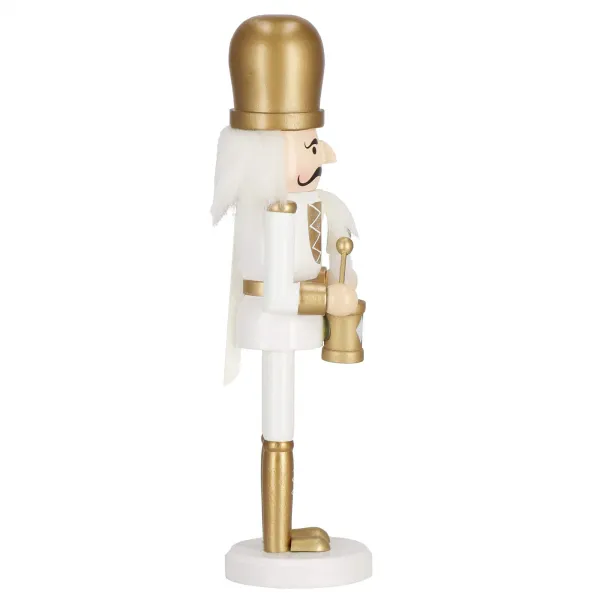 Nutcracker 30.5 cm with drum, wooden golden soldier, Christmas figurine