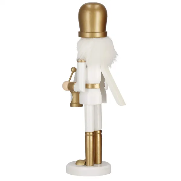 Nutcracker 30.5 cm with drum, wooden golden soldier, Christmas figurine