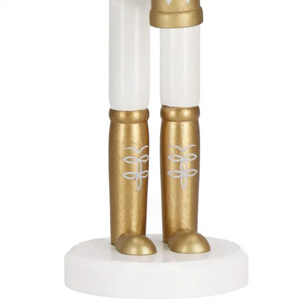 Nutcracker 30.5 cm with drum, wooden golden soldier, Christmas figurine