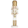 Nutcracker 30.5 cm with drum, wooden golden soldier, Christmas figurine
