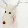 Christmas reindeer 48 cm figurine glowing white moose