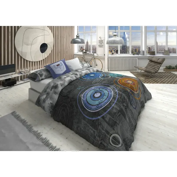 Duvet cover set Lois ORLANDO P. Grey King size 2 Pieces 3 Pieces