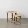 Side table Natural Bamboo 50 x 50 x 48 cm 38,5 x 38,5 x 40 cm 2 Pieces (2 Units)
