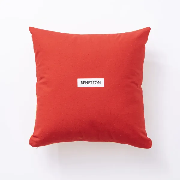 Cushion Benetton Yellow Red Apple 40 x 40 cm Squared