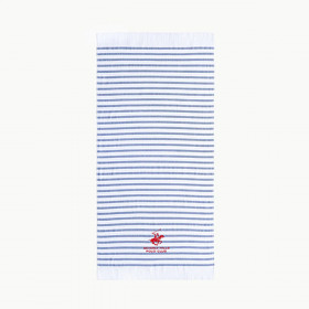 Bath towel Beverly Hills Polo Club Blue White 100% cotton 80 x 165 cm
