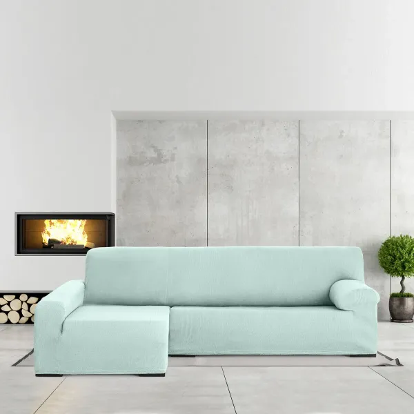 Left long arm chaise longue cover Eysa ULISES Aquamarine 170 x 110 x 310 cm