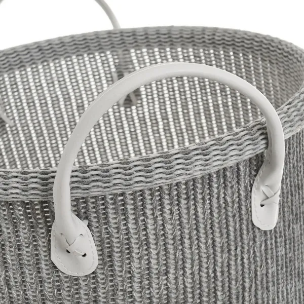 Multi-purpose basket White Grey Polyester (3 Units)