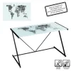 Вспомогательный стол COUNTRIES WORLD Белый Матово-черный 120 x 60 x 75 cm