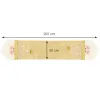 Table runner 205x30 cm, Christmas tablecloth with Santa Claus, gold