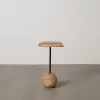 Вспомогательный стол Чёрный Натуральный 35 x 35 x 60 cm