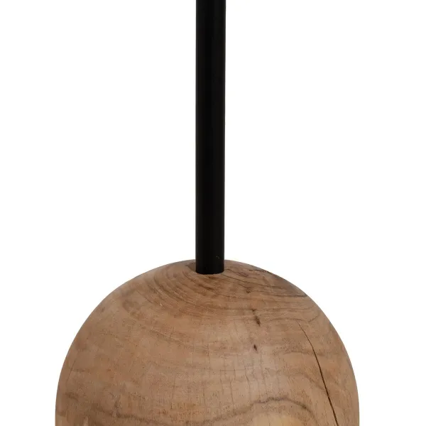 Side table Black Natural 35 x 35 x 60 cm